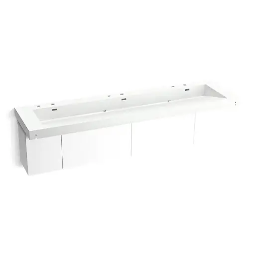 [KOH-81033-BPW-KEH] Kohler 81033-BPW-KEH Constellation 90" Wall Mount Trough System Miami White