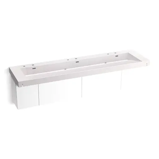 [KOH-81033-BPW-KES] Kohler 81033-BPW-KES Constellation 90" Wall Mount Trough System Et Statuario