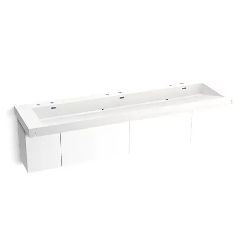 [KOH-81033-BPW-KEW] Kohler 81033-BPW-KEW Constellation 90" Wall Mount Trough System Iconic White