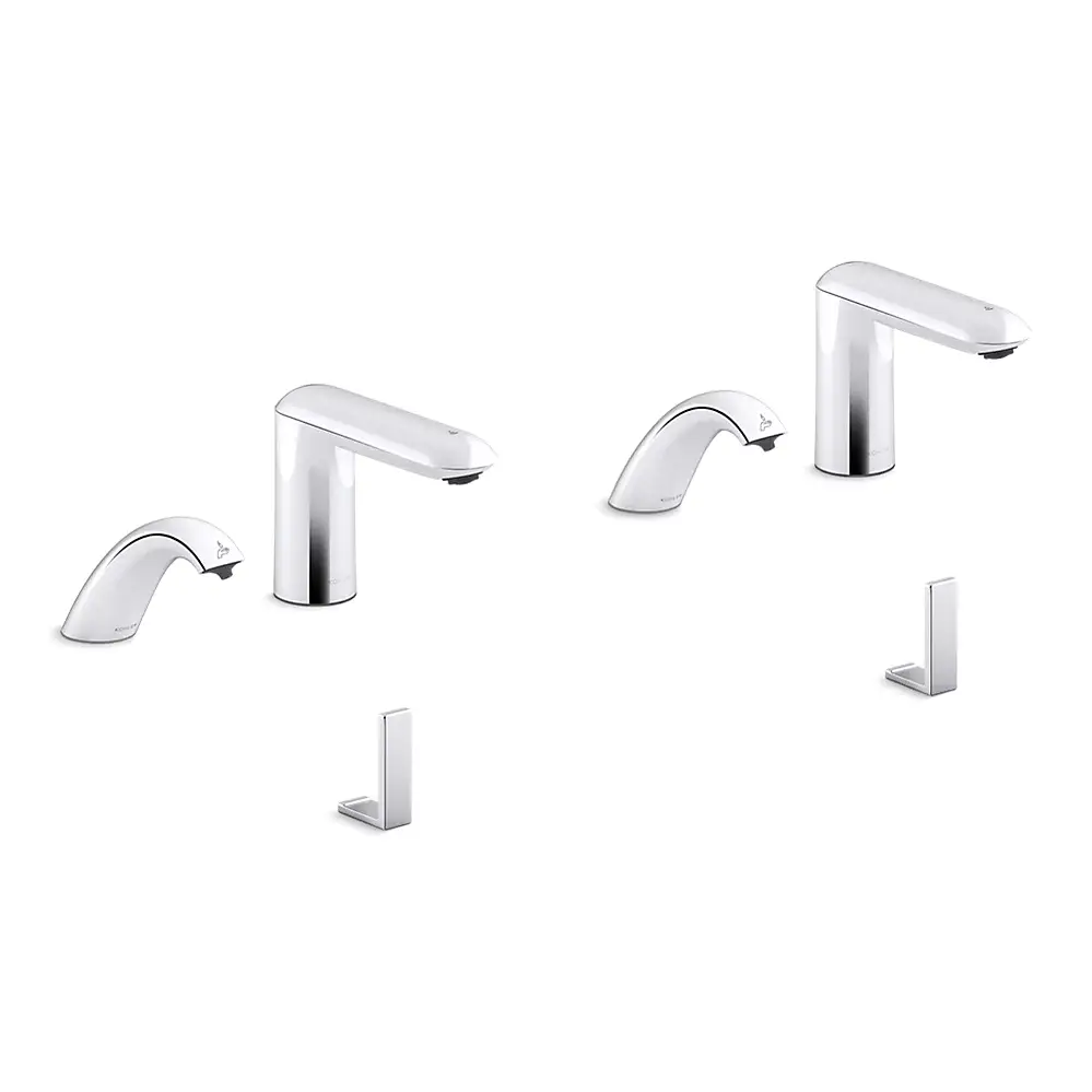 [KOH-181032-BK1-CP] Kohler 181032-BK1-CP Kumin Curve Touchless Lavatory Faucets And Soap Dispensers Polished Chrome