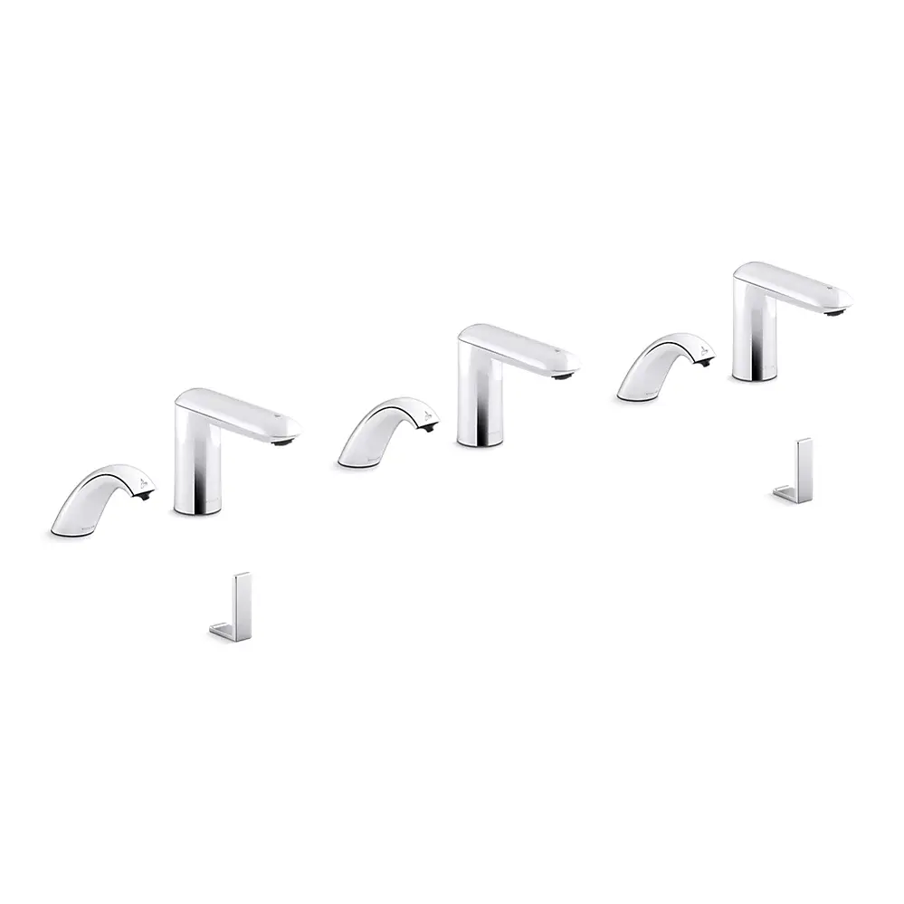 [KOH-181033-BK1-CP] Kohler 181033-BK1-CP Kumin Curve Touchless Lavatory Faucets And Soap Dispensers Polished Chrome