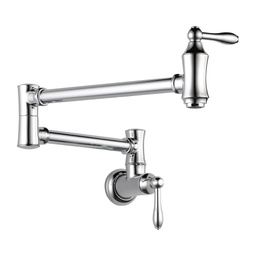 [DEL-1177LF-AR] Delta 1177LF Traditional Wall Mount Pot Filler Arctic Stainless