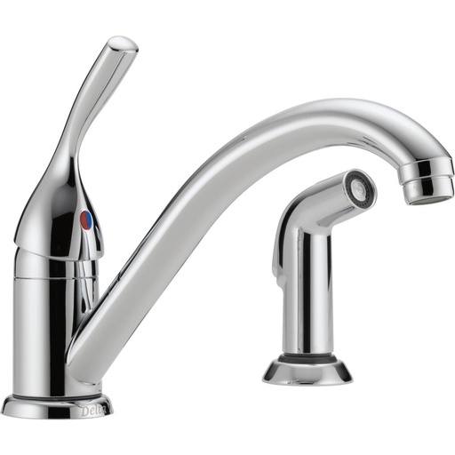 [DEL-175-DST] Delta 175-DST Classic Single Handle Kitchen Faucet with Spray