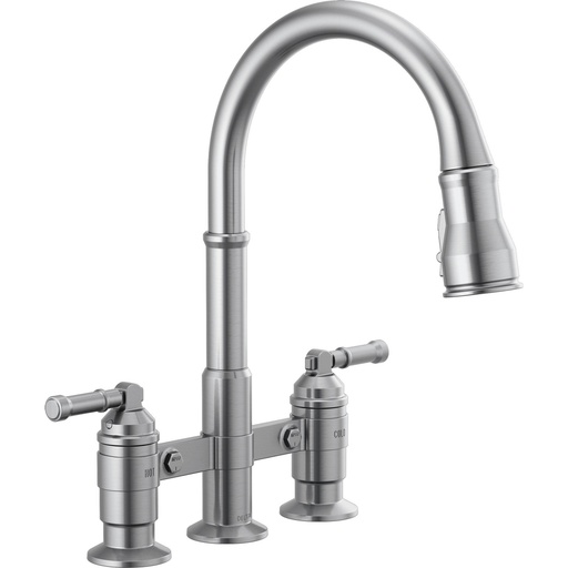 [DEL-2390L-AR-DST] Delta 2390L-AR-DST Broderick Pull-Down Bridge Kit With Shieldspray