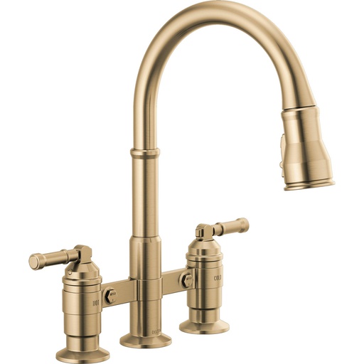[DEL-2390L-CZ-DST] Delta 2390L-CZ-DST Broderick Pull-Down Bridge Kit With Shieldspray