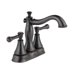 [DEL-2597LF-RBMPU] Delta 2597LF Cassidy Two Handle Centerset Bathroom Faucet Metal Pop-Up Venetian Bronze