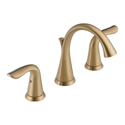 [DEL-3538-CZMPU-DST] Delta 3538 Lahara Two Handle Widespread Lavatory Faucet Champagne Bronze