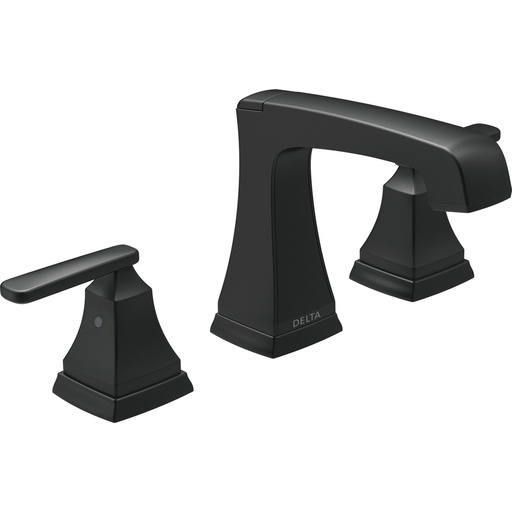 [DEL-3564-BLMPU-DST] Delta 3564-BLMPU-DST Ashlyn Two Handle Widespread Lavatory Faucet Matte Black