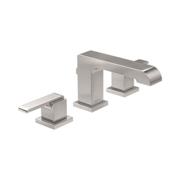 [DEL-3567-SSMPU-DST] Delta 3567 Ara Two Handle Widespread Lavatory Faucet Brilliance Stainless