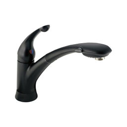 [DEL-470-BL-DST] Delta 470 Signature Single Handle Pull Out Kitchen Faucet Matte Black
