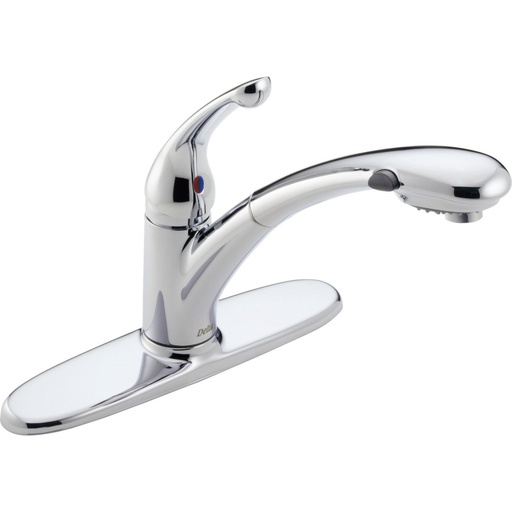 [DEL-470-WE-DST] Delta 470-WE-DST Signature Single Handle Pull-Out Kitchen Faucet Chrome