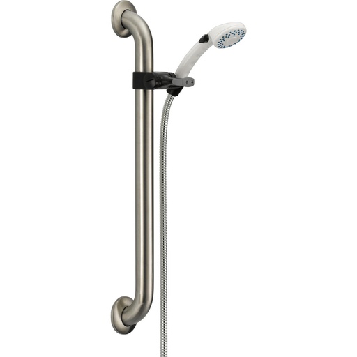 [DEL-52001-DS] Delta 52001-DS Adjustable Grab Bar Hand Shower White