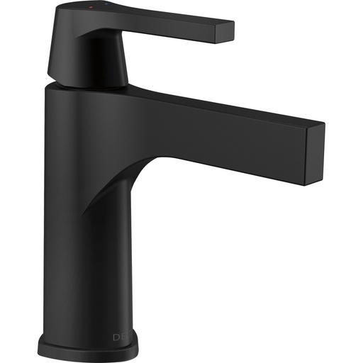 [DEL-574-BLLPU-DST] Delta 574-BLLPU-DST Zura Single Handle Lavatory Faucet Less Pop Up Matte Black
