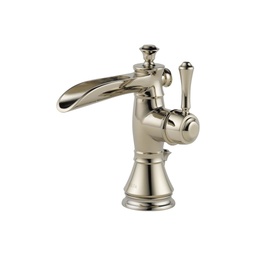 [DEL-598LF-PNMPU] Delta 598LF Cassidy Single Handle Channel Bathroom Faucet Polished Nickel