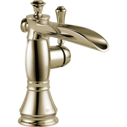 [DEL-598LF-PNMPU] Delta 598LF Cassidy Single Handle Channel Bathroom Faucet Polished Nickel