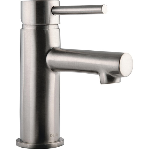 [DEL-691LF-SS] Delta 691LF-SS Tommy Solid Handle Lavatory Faucet Straight Spout Stainless