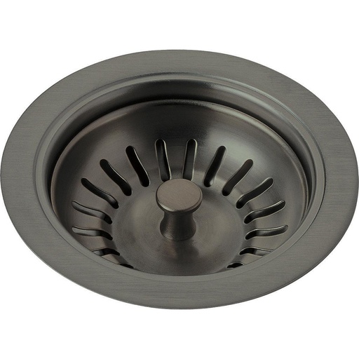 [DEL-72010-KS] Delta 72010-KS Kitchen Sink Flange And Strainer Black Stainless