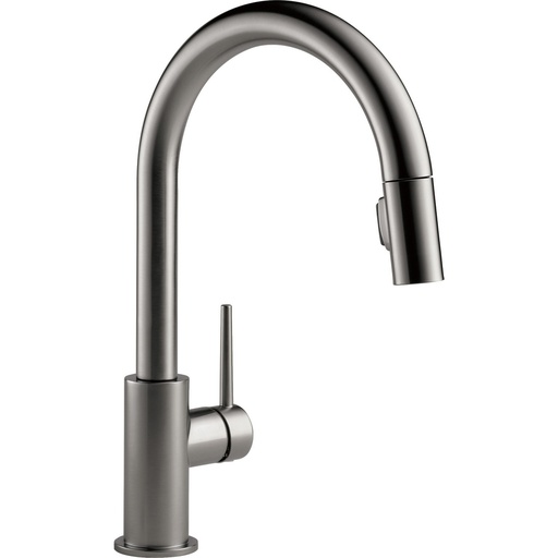 [DEL-9159-KS-DST] Delta 9159-KS-DST Trinsic Single Handle Pull-Down Kitchen Faucet Black Stainless