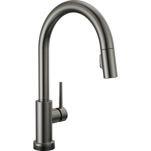[DEL-9159T-KS-DST] Delta 9159T-KS-DST Trinsic Single Handle Pull-Down Kitchen Faucet Touch2O Black Stainless