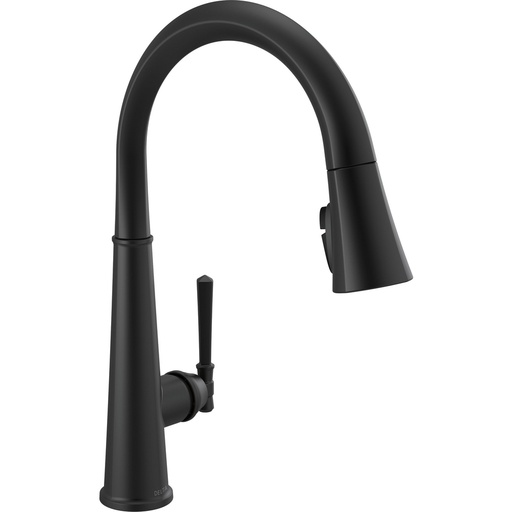 [DEL-9182-BL-DST] Delta 9182-BL-DST Emmeline Shieldspray Pull-Down Kitchen Faucet Matte Black