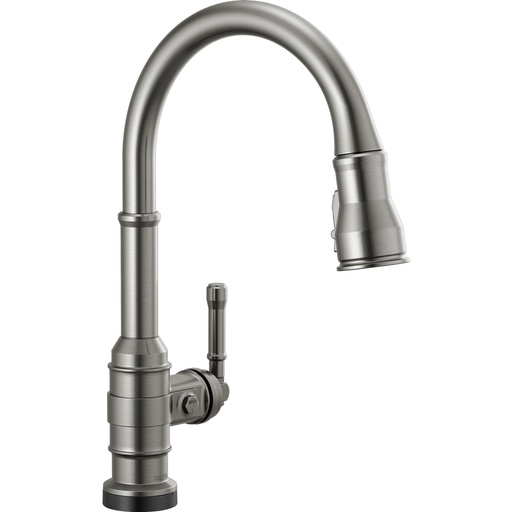 [DEL-9190T-KS-DST] Delta 9190T-KS-DST Broderick Touch2O Pull-Down Kitchen Faucet Black Stainless