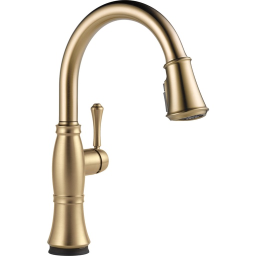 [DEL-9197T-CZ-PR-DST] Delta 9197T-CZ-PR-DST Cassidy Single Handle Pulldown Kitchen with Touch2O Champagne Bronze