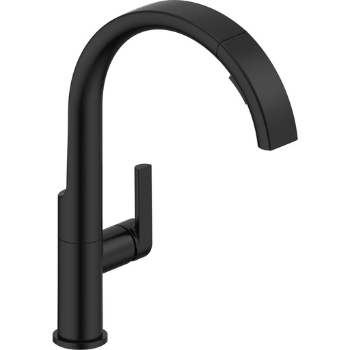 [DEL-940LF-BL] Delta 940LF-BL Keele Single Handle Pull Down Kitchen Faucet Matte Black