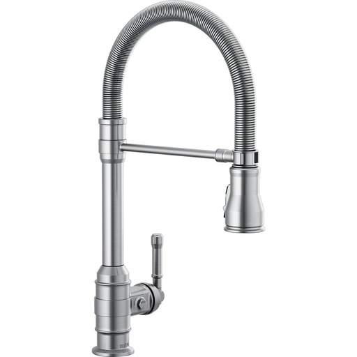 [DEL-9690-AR-DST] Delta 9690-AR-DST Broderick Pull-Down Kitchen Faucet With Spring Spout Stainless
