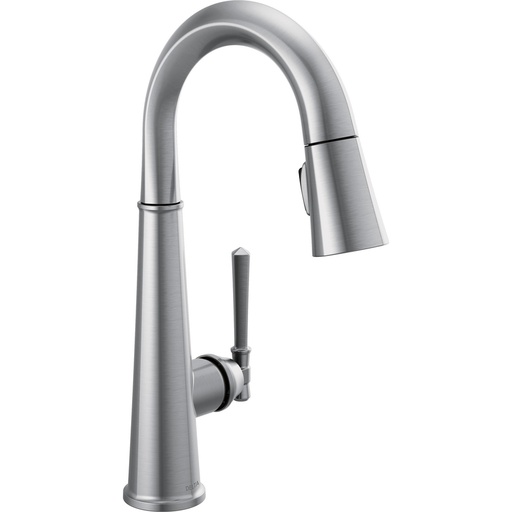 [DEL-9982-AR-PR-DST] Delta 9982-AR-PR-DST Emmeline Pull-Down Bar Prep Faucet Arctic Stainless