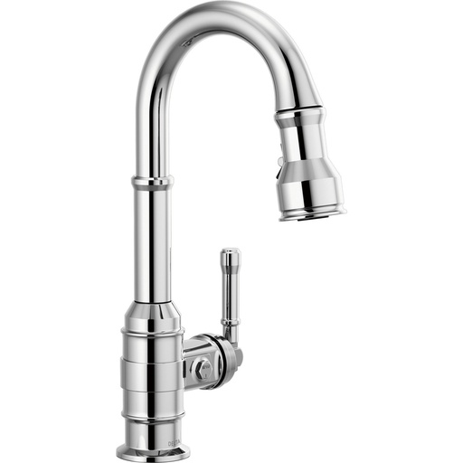[DEL-9990-DST] Delta 9990-DST Broderick Pull-Down Bar Prep Faucet Chrome