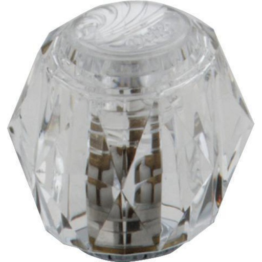 [DEL-H61] Delta H61 Two Clear Knob Handle Kit Chrome