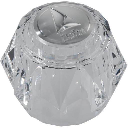 [DEL-RP2392] Delta RP2392 Single Clear Knob Handle Kit with Button