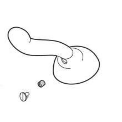 [DEL-RP46748] Delta RP46748 Lever Handle with Button and Set Screw Chrome