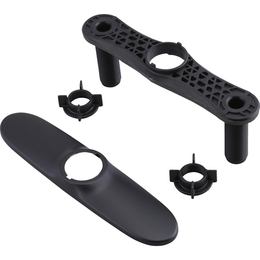 [DEL-RP70714BL] Delta RP70714BL Essa Escutcheon With Baseplate And Nuts Black
