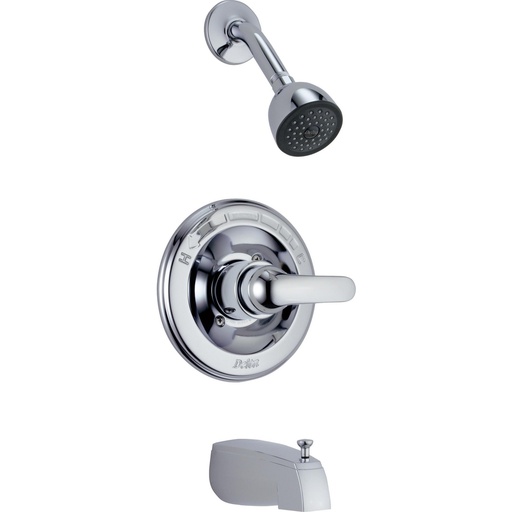 [DEL-T13420-SOS-CDN] Delta T13420-SOS-CDN Classic Monitor Tub Shower Trim Slip On Spout Chrome