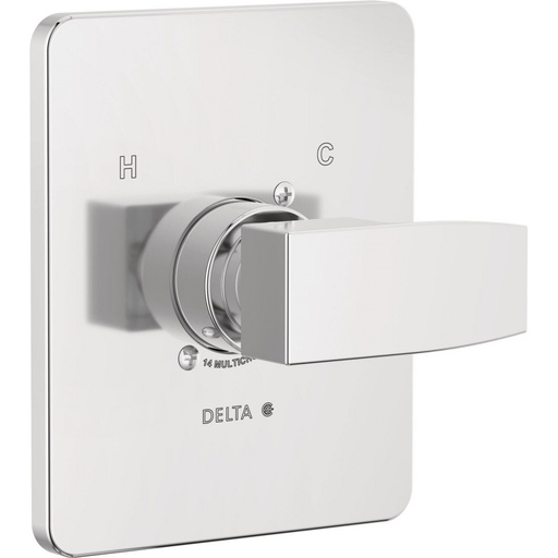 [DEL-T14067-PP] Delta T14067-PP Modern Angular Valve Only Trim Chrome