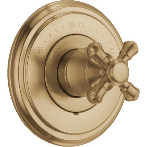 [DEL-T14097-CZLHP] Delta T14097 Cassidy Monitor 14 Series Valve Only Trim Less Handle Champagne Bronze