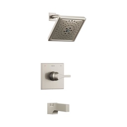 [DEL-T14474-SS] Delta T14474 Zura 14 Series Multi Choice H2Okinetic Tub Shower Trim Stainless