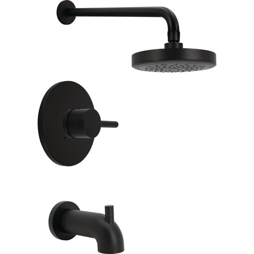 [DEL-T14491-BL] Delta T14491-BL Tommy Solid Handle Tub Shower Matte Black