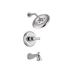 [DEL-T14497-LHP] Delta T14497 Cassidy Monitor 14 Series H2Okinetic Tub Shower Trim Less Handle Chrome