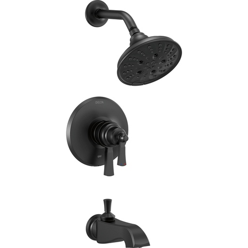 [DEL-T17456-BL] Delta T17456-BL Dorval 17 Series Tub And Shower Trim Matte Black