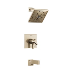 [DEL-T17474-CZ] Delta T17474 Zura Monitor 17 Series H2Okinetic Tub &amp; Shower Trim Champagne Bronze