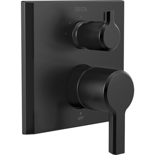 [DEL-T24899-BL] Delta T24899-BL Pivotal 14 Series Integrated Diverter Trim 3-Setting Matte Black