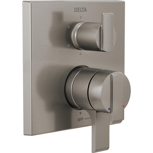 [DEL-T27967-SS] Delta T27967 Angular Modern Monitor 17 Series Valve Trim 6 Setting Integrated Diverter Stainless