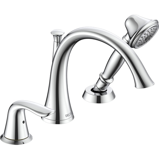 [DEL-T3738] Delta T3738 Lahara 3 Hole Roman Tub With Handshower Chrome