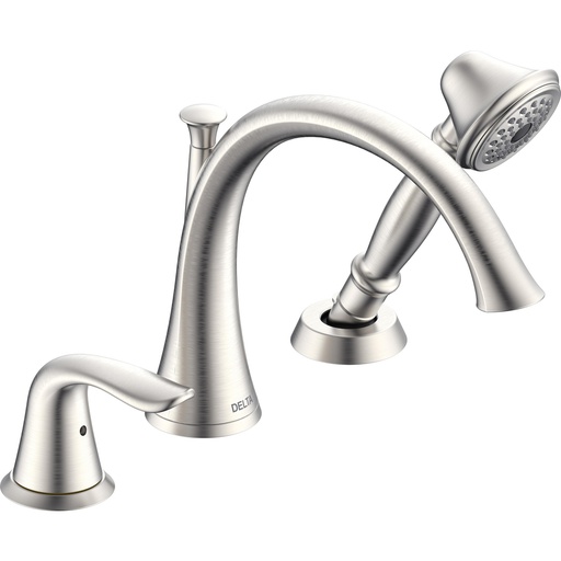 [DEL-T3738-SS] Delta T3738-SS Lahara 3 Hole Roman Tub With Handshower Stainless