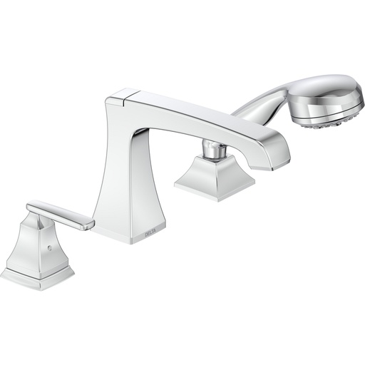 [DEL-T3764] Delta T3764 Ashlyn 3 Hole Ashlyn Roman Tub With Handshower Chrome