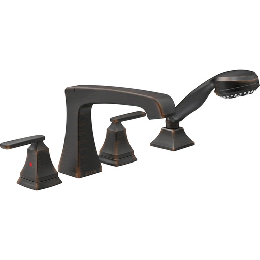 [DEL-T4764-RB] Delta T4764-RB Ashlyn Roman Tub with Hand Shower Trim Venetian Bronze
