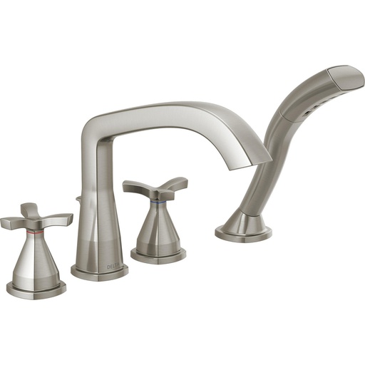 [DEL-T47766-SS] Delta T47766-SS Stryke Four Hole Roman Tub Trim Stainless
