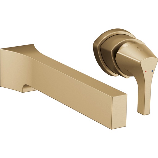 [DEL-T574LF-CZWL] Delta T574LF-CZWL Zura Single Handle Wall Mount Lavatory Faucet Champagne Bronze